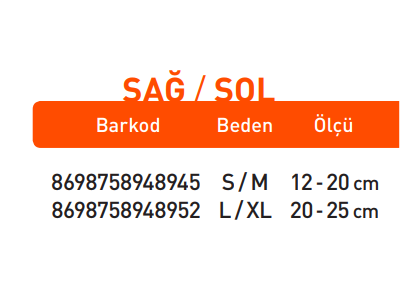 Luxor El Bilek Ateli Çift Taraflı L/XL:20-25 (507)