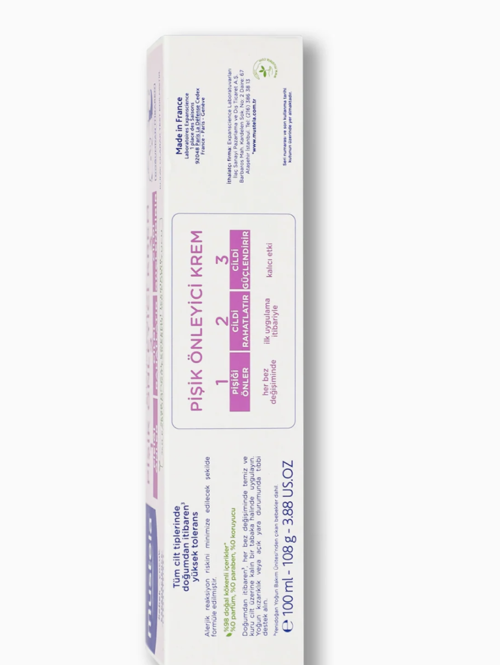 Mustela Vitamin Barrier 1.2.3 Pişik Kremi 50 ml - (SKT: 03/2027)
