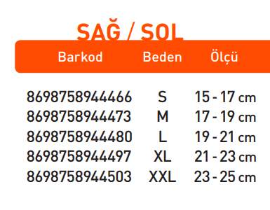 Бандаж на запястье Luxor XXL:23-25 (509)