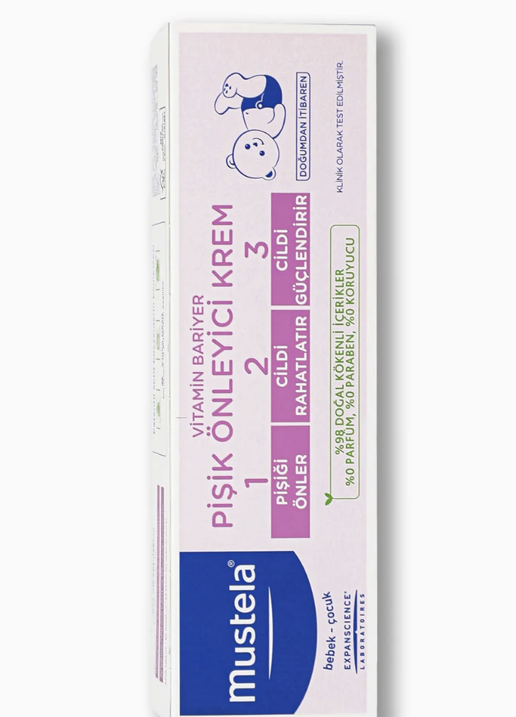 Mustela Vitamin Barrier 1.2.3 Pişik Kremi 100 ml - (SKT: 06/2027)
