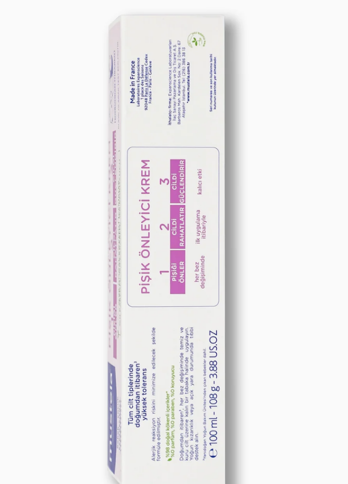 Mustela Vitamin Barrier 1.2.3 Pişik Kremi 100 ml - (SKT: 06/2027)