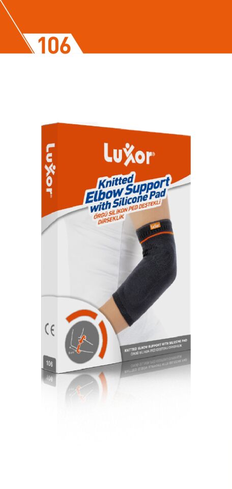 Luxor Örgü Silikon Ped Destekli Dirseklik XL:30-32 (106)