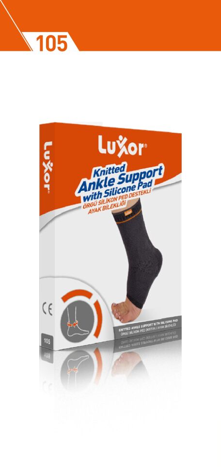 Luxor Örgü Silikon Ped Destekli Ayak Bilekliği L:24-26 (105)