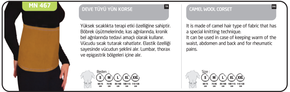 Minion Deve Tüyü Yün Korse No: 5