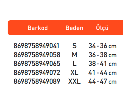 Luxor Örgü Patella ve Ligament Destekli Dizlik S:34-36 (104)