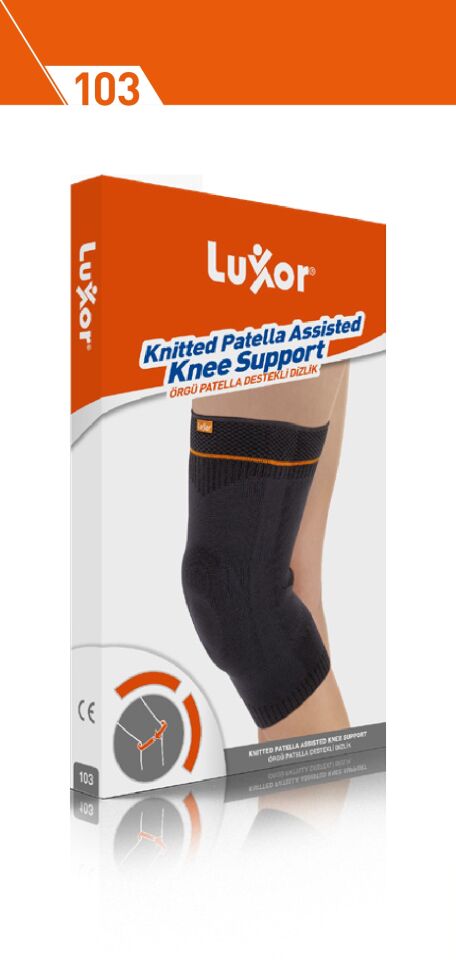 Luxor Knitted Patella and Ligament Supported Knee Pad M:36-38 (104)