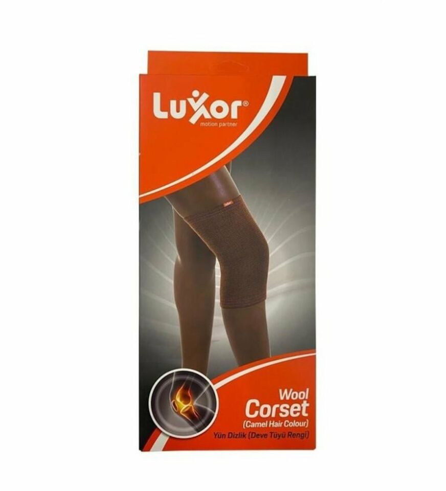 Luxor Wool Knee Pads Camel Hair XL:41-44 (226)