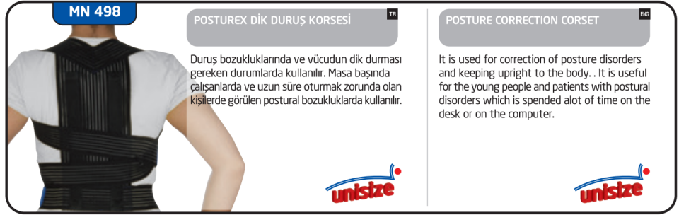 Minion Posturex Dik Duruş Korsesi Yetişkin - Standart Size