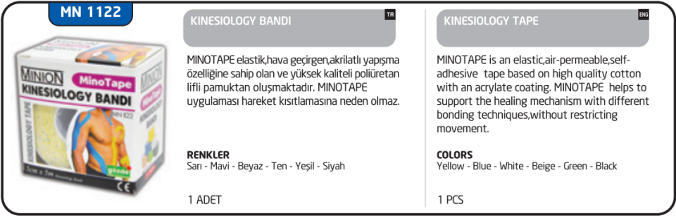 Minion Kinesio Bandı - Kırmızı