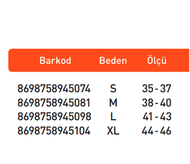 Luxor Silikon Yapıştırmalı Epin Topuk XL:44-46 (619)