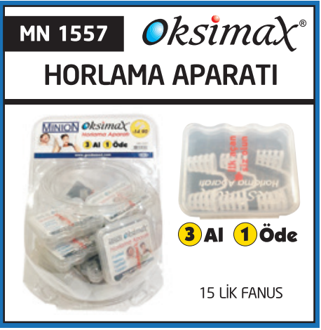 Minion Oksimax Horlama Aparatı Fanus Box 15'li