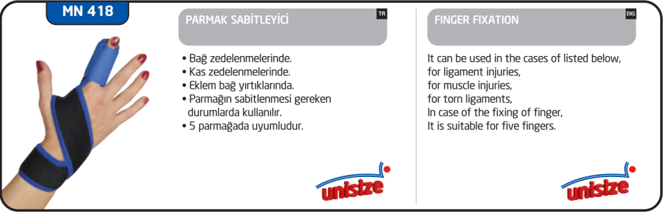 Minion Parmak Sabitleyici Atel Standart