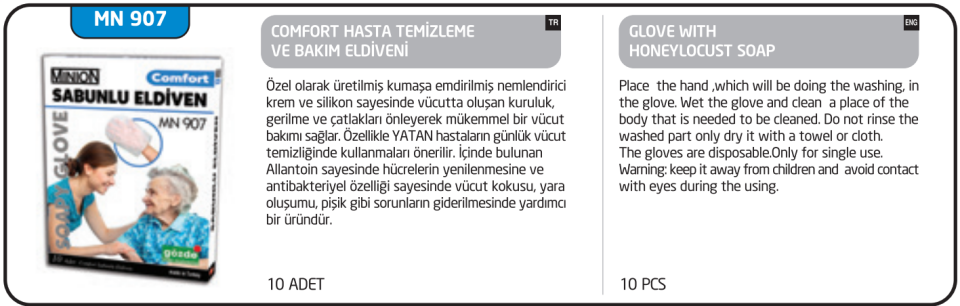 Minion MN907 Sabunlu Eldiven 10'lu