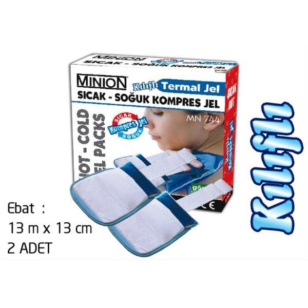 Minion Termojel Sıcak-Soğuk Kompres Lüx Kılıflı 13x13 cm 2'li