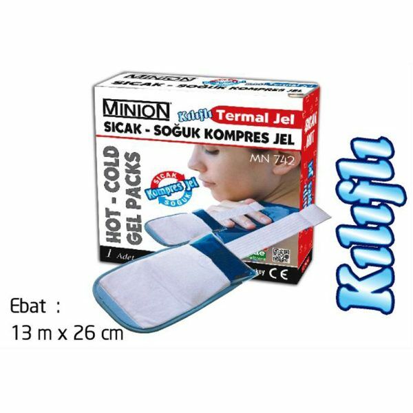 Minion Termojel Sıcak - Soğuk Kompres Jel Orta 13 x 26 cm Tekli - Kılıflı