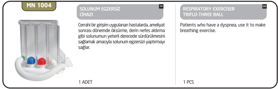 Minion Triflo Solunum Egzersiz Cihazı