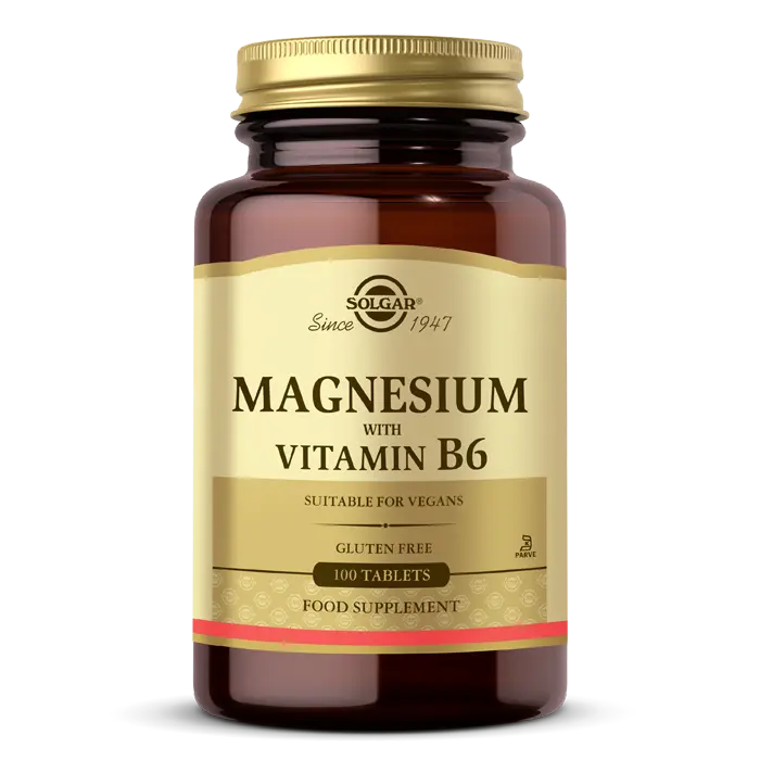 Solgar Magnesium with Vitamin B6 100 Tablet - (SKT: 09/2027)
