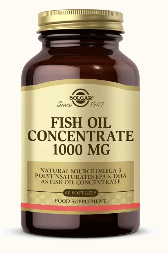 Solgar Fish Oil Concentrate 1000 mg 60 Softgel - (SKT: 12/2026)