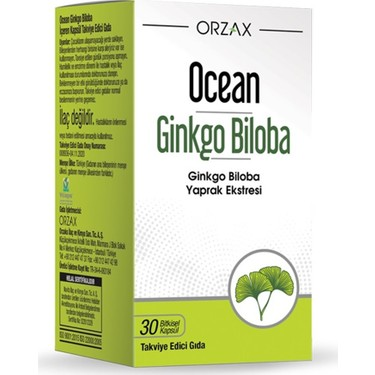 Ocean Ginkgo Biloba 30 Kapsül - (SKT: 05/2026)