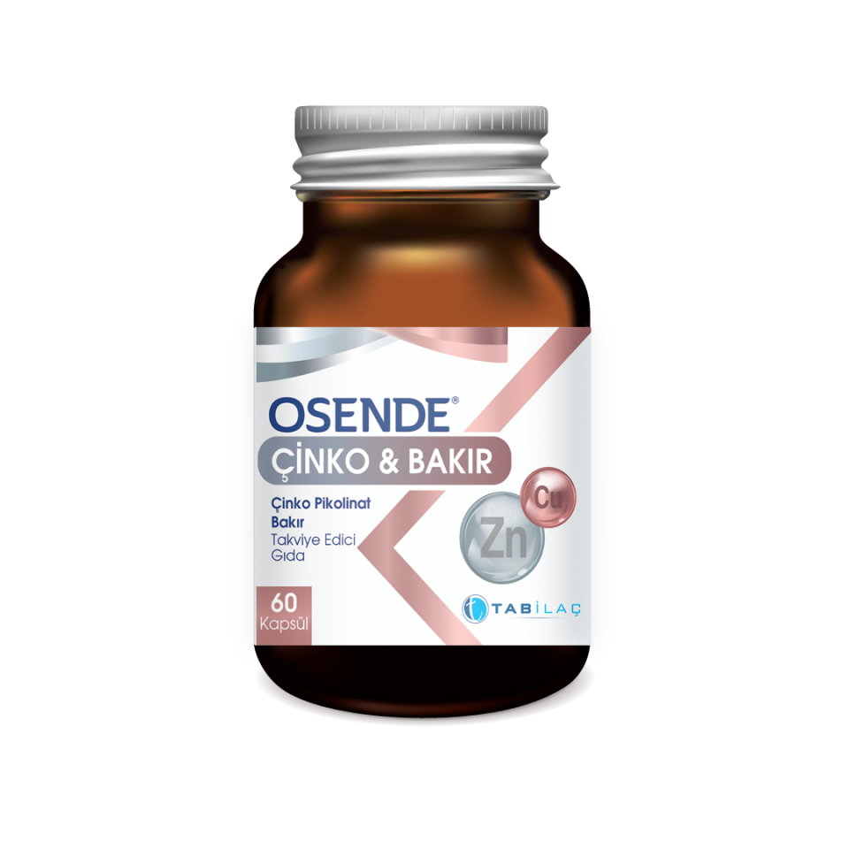 Osende Çinko Bakır 60 Kapsül - (SKT: 10/2027)