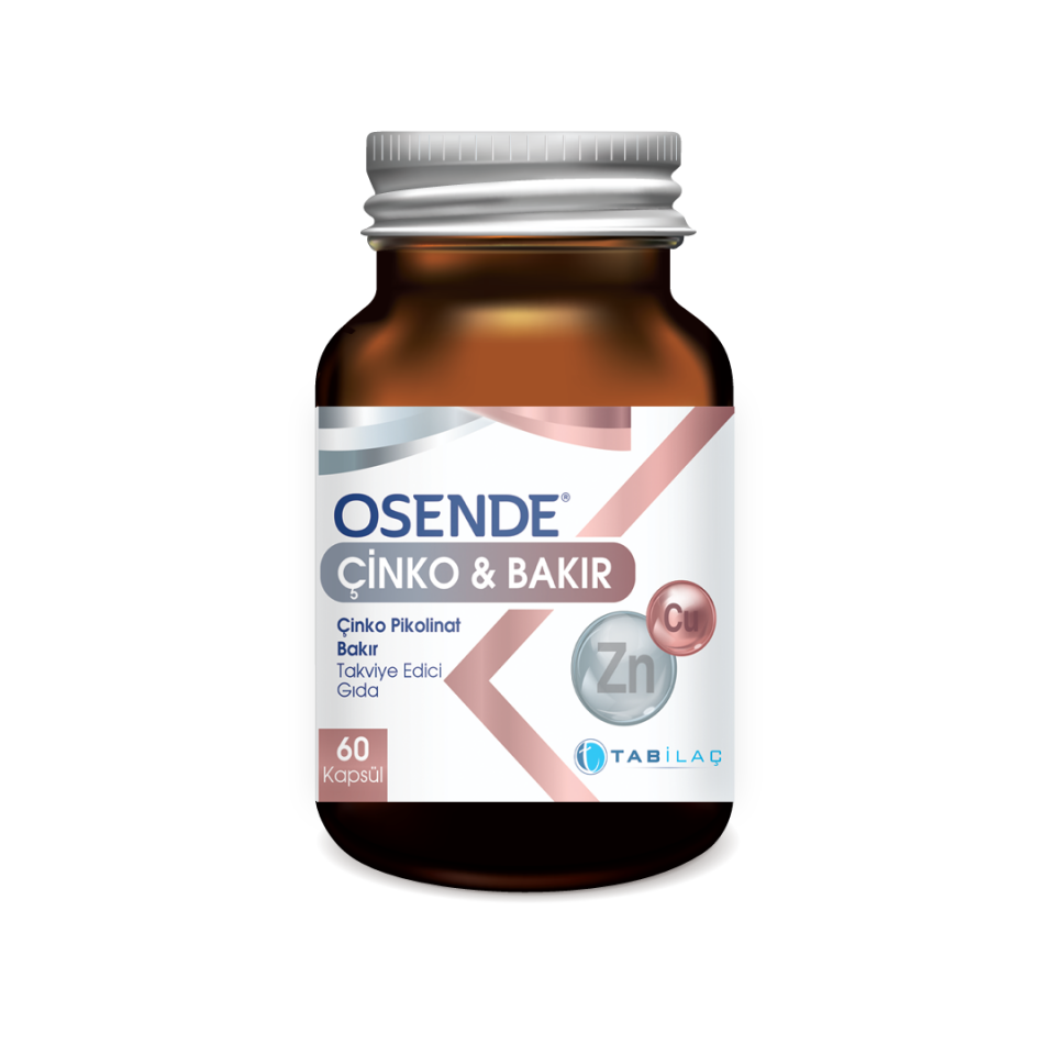 Osende Çinko Bakır 60 Kapsül - (SKT: 10/2027)