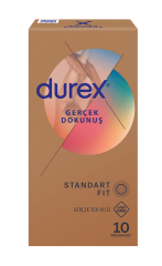 Durex Gerçek Dokunuş Gerçek Ten Hissi Prezervatif 10'lu - (SKT: 08/2026)