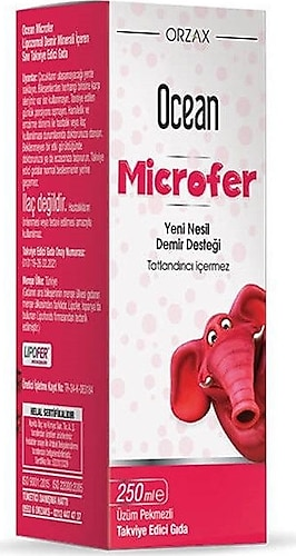 Ocean Microfer Şurup 250 ml - (SKT: 02/2026)