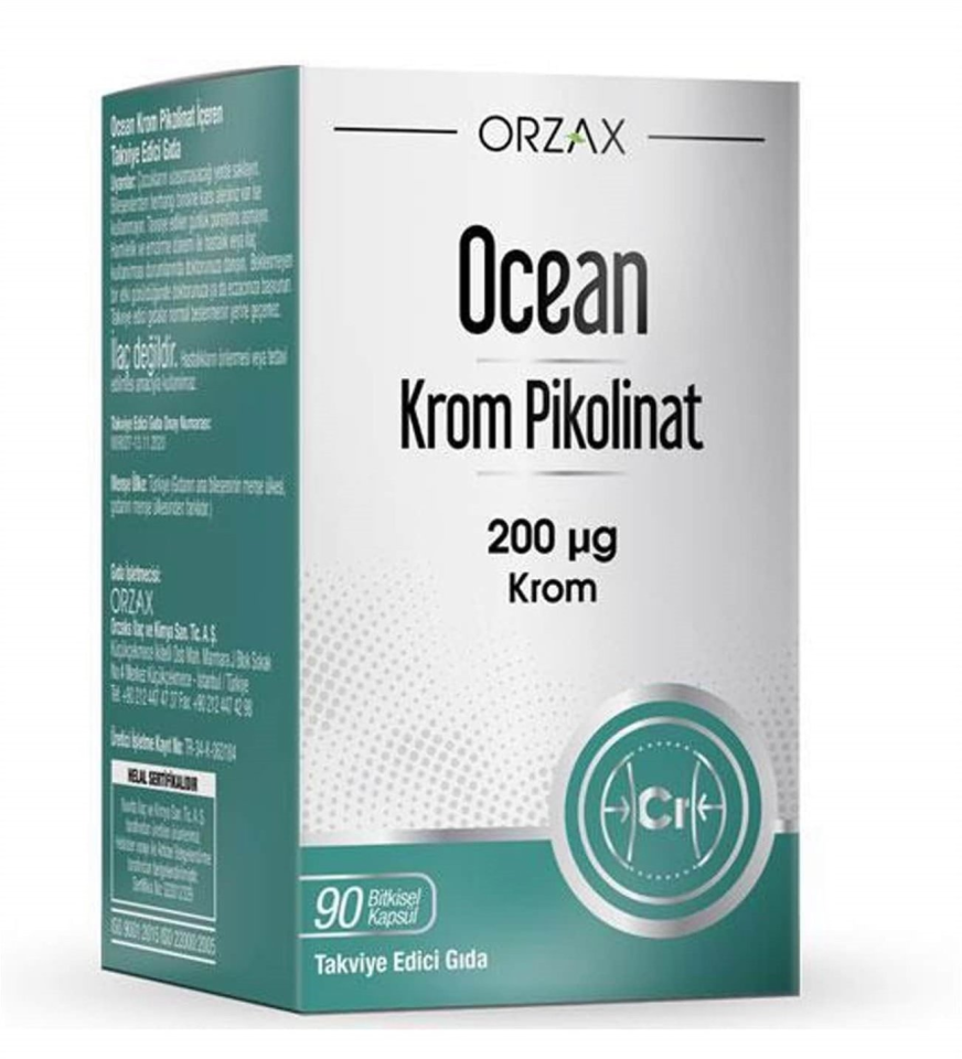 Ocean Krom Pikolinat 200 mcg 90 Kapsül - (SKT: 01/2026)