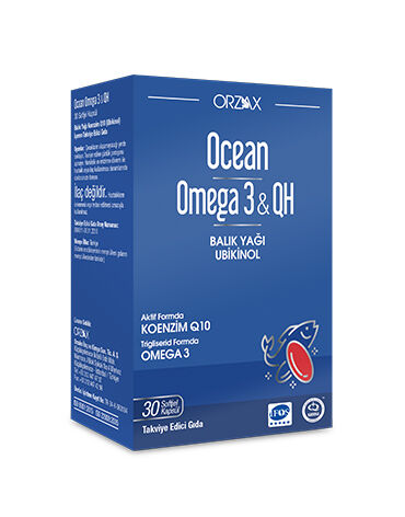 Ocean Omega 3 & QH 30 Yumuşak Kapsül - (SKT: 03/2026)