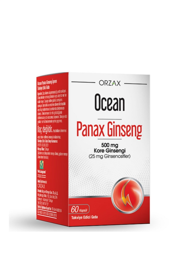 Ocean Panax Ginseng 500 mg 60 Kapsül - (SKT: 08/2026)
