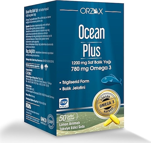 Ocean Plus 1200 mg 50 Kapsül - (SKT: 03/2026)