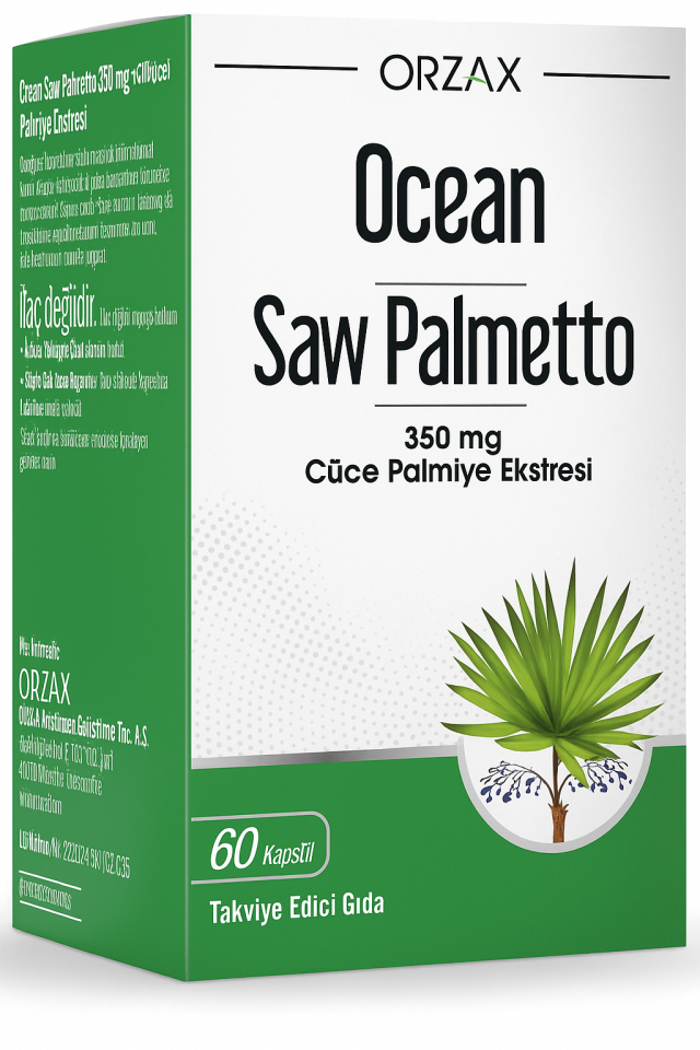 Ocean Saw Palmetto 350 mg 60 Kapsül - (SKT: 01/2026)
