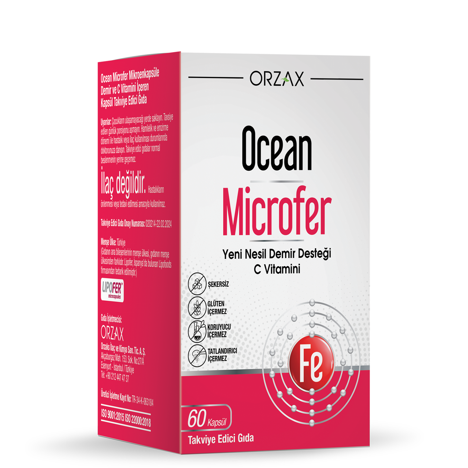 Ocean Microfer 60 Kapsül - (SKT: 06/2027)