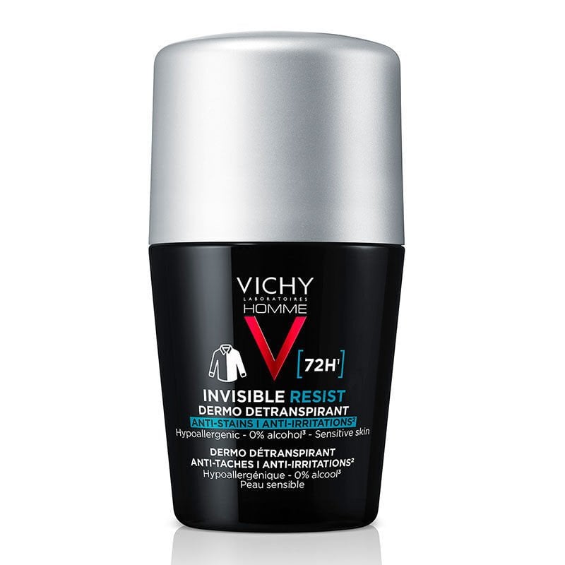 Vichy Homme Erkekler İçin 72 Saat Etkili İz Bırakmayan Aşırı Terleme Karşıtı Roll-on 50 ml