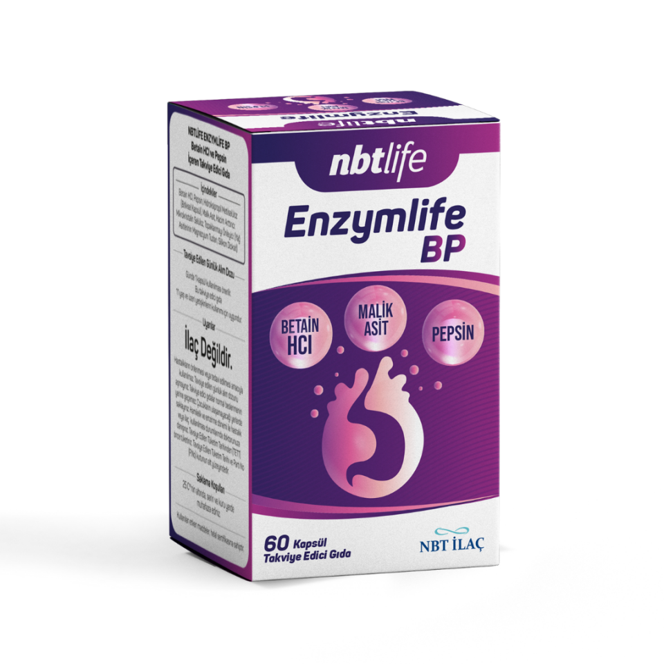 NBT Life Enzymlife BP 60 Kapsül - (SKT: 09/2027)