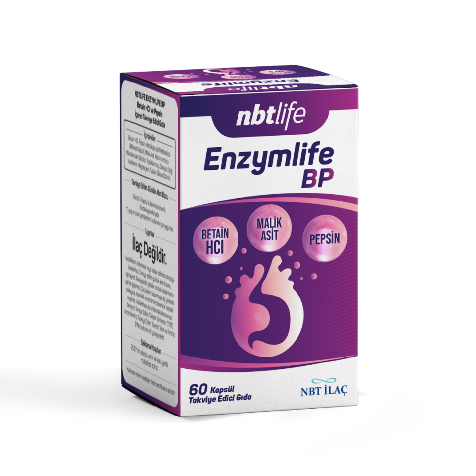 NBT Life Enzymlife BP 60 Kapsül - (SKT: 09/2027)