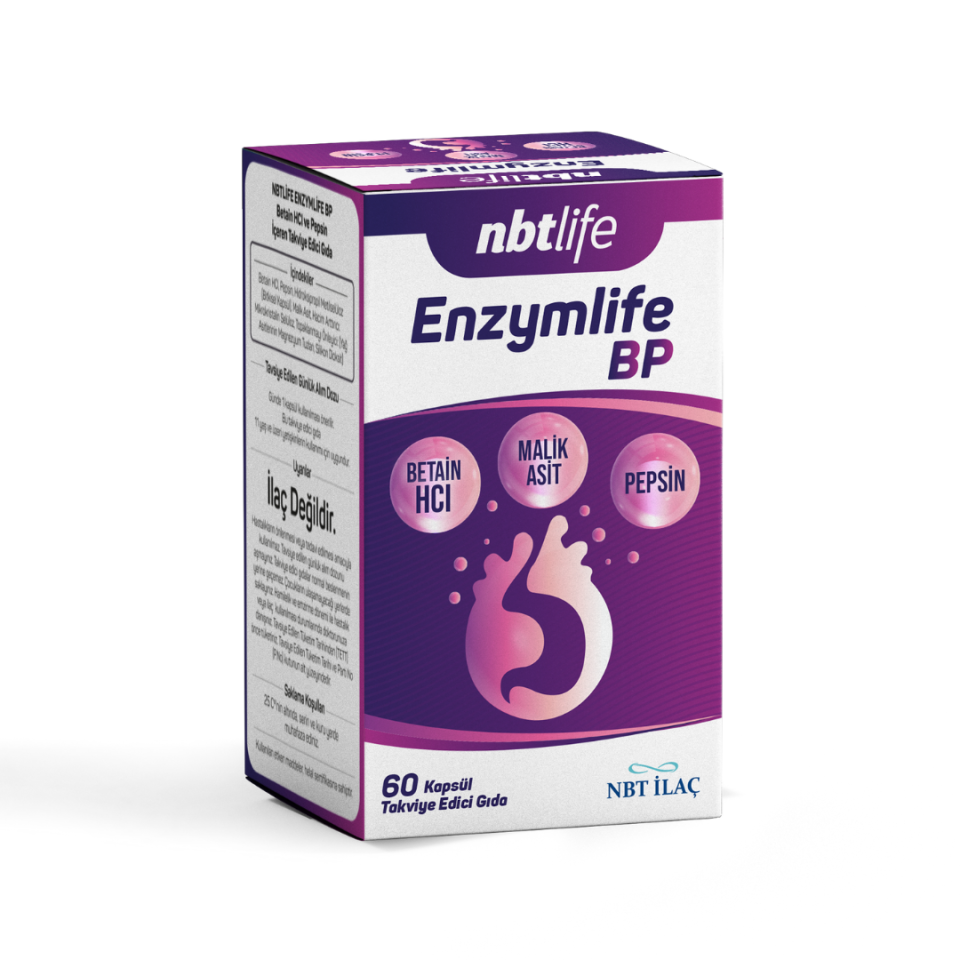 NBT Life Enzymlife BP 60 Kapsül - (SKT: 09/2027)