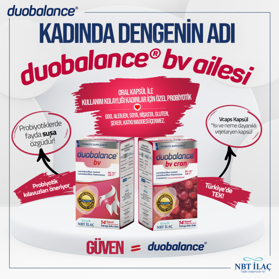 Duobalance BV Probiyotik 14 Kapsül - (SKT: 03/2027)