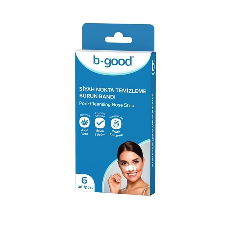 B-Good Siyah Nokta Temizleme Burun Bandı 6'lı - (SKT: 04/2026)