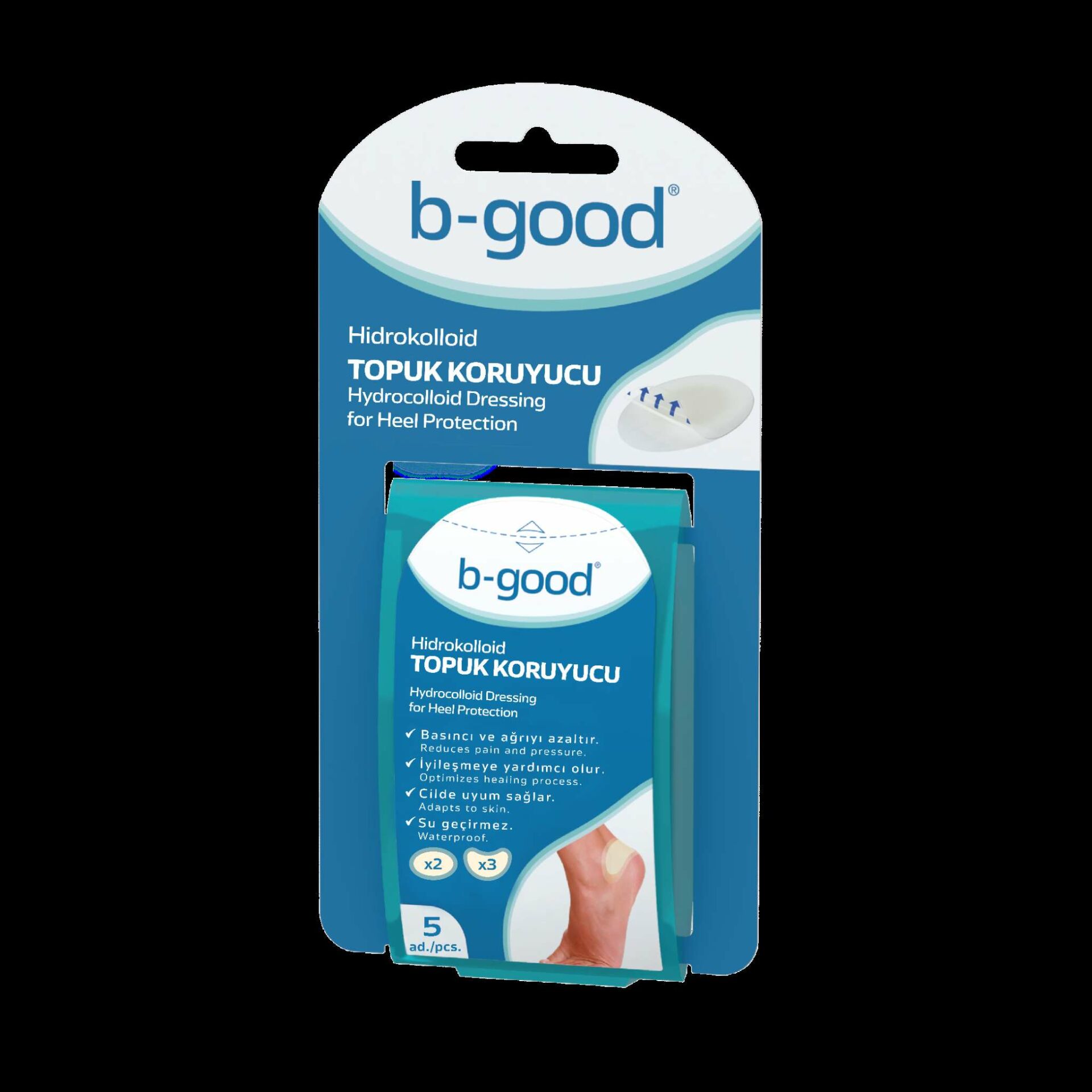 B-Good Hidrokoloid Topuk Bandı 5'li - (SKT: 04/2029)