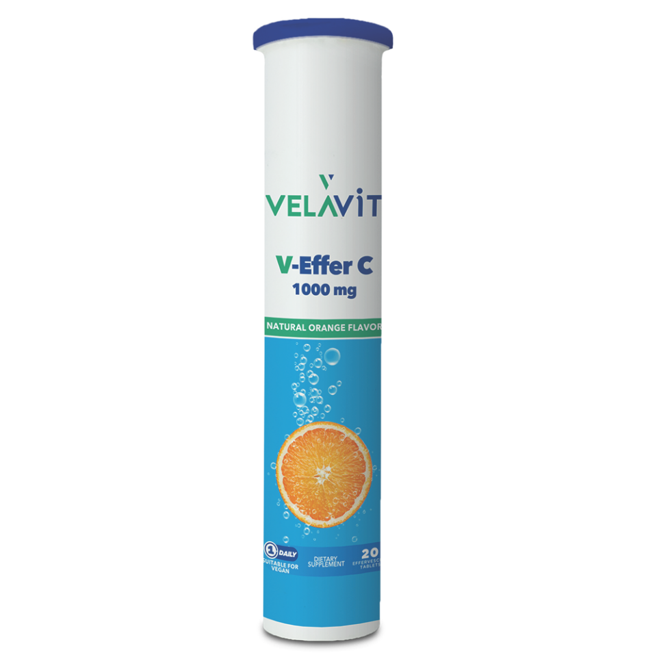 Velavit V-Effer C 1000 mg 20 ефервесцентни таблетки - (Дата на доставка: 10/2027)