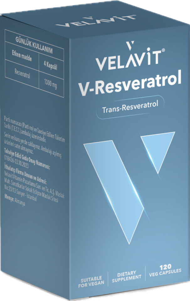 Velavit V-Resveratrol 120 Capsule - (SKT: 04/2027)