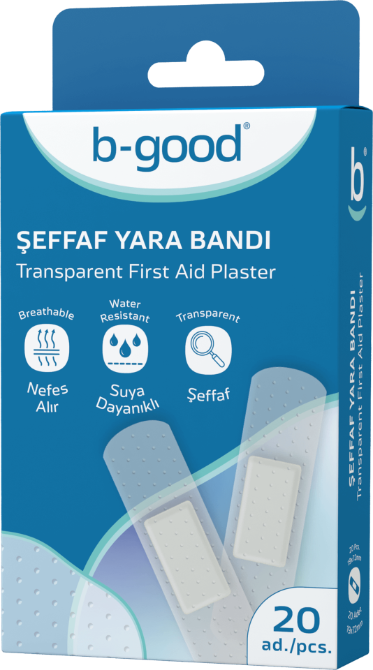B-Good Şeffaf Yara Bandı 20'li - (SKT: 11/2028)
