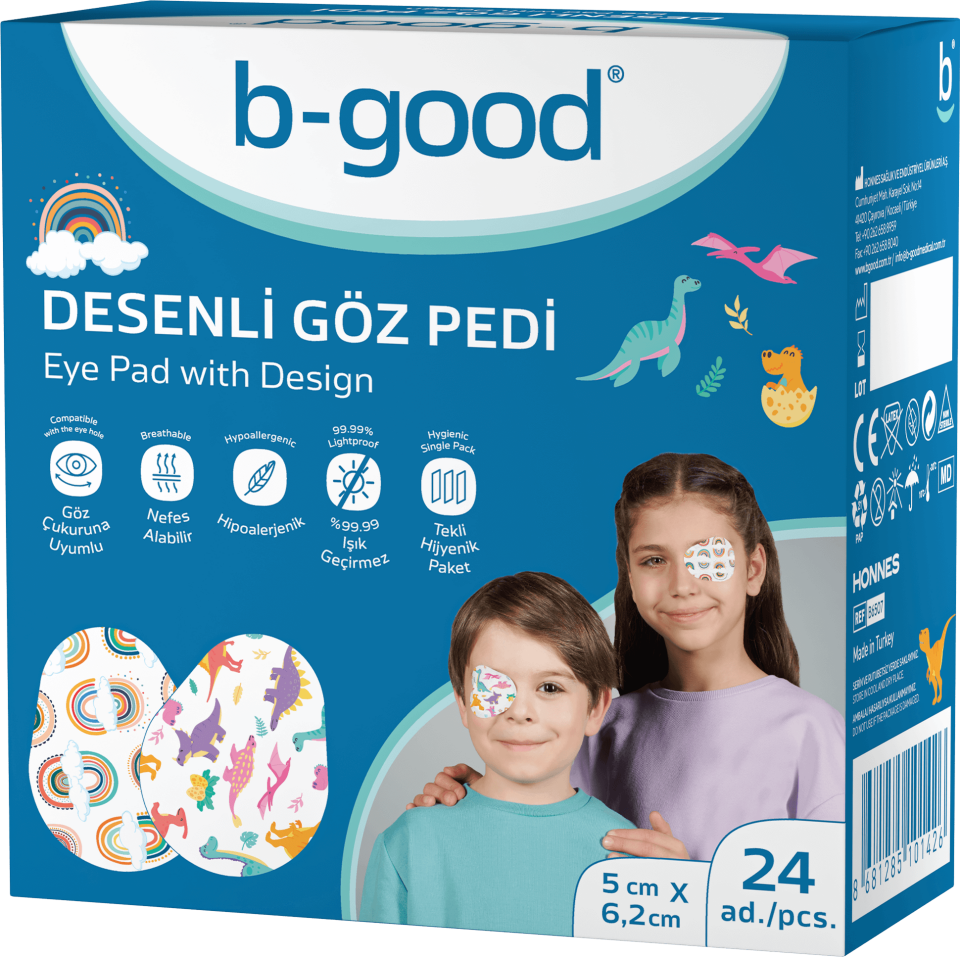 B-Good Göz Pedi Desenli 5x6,2 cm 24'lü - (SKT: 06/2029)