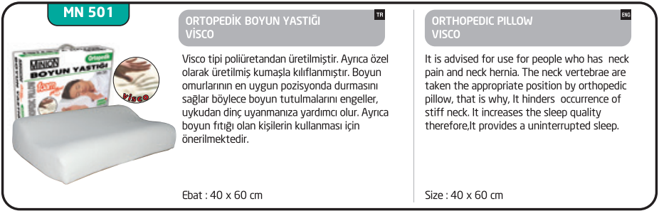 Minion Ortopedik Boyun Yastığı Büyük Visko