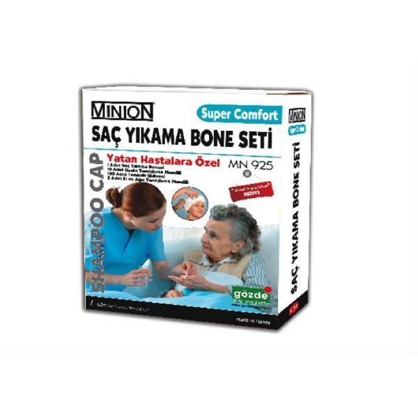Minion Süper Comfort Saç Yıkama Bone Seti