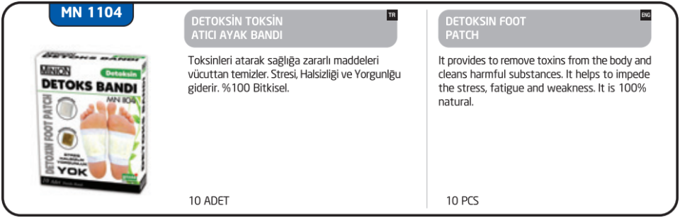 Minion Detoks Bandı 10'lu