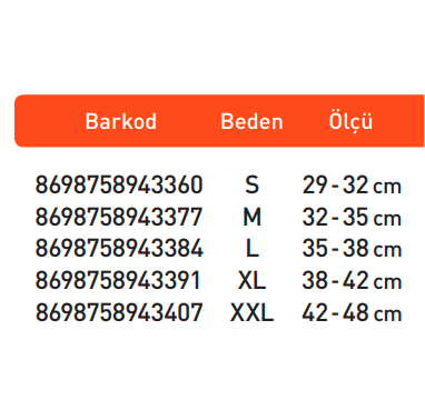 Luxor Elastik Alt Baldır Desteği XXL:42-48 (224)