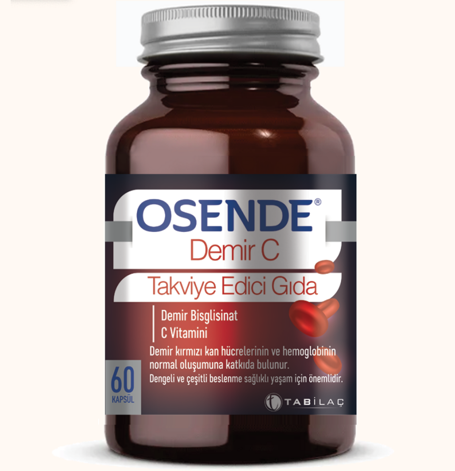 Osende Demir C 60 Kapsül - (SKT:10/2025)