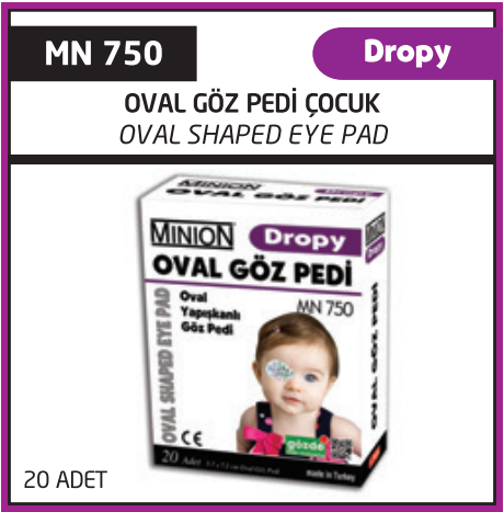 Minion Dropy Göz Pedi Çocuk 20'li